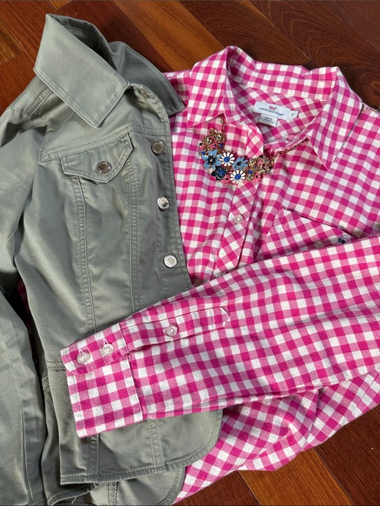 Vineyard Vines Tops - Vineyard Vines Pink and White Gingham Button-Down Shirt
